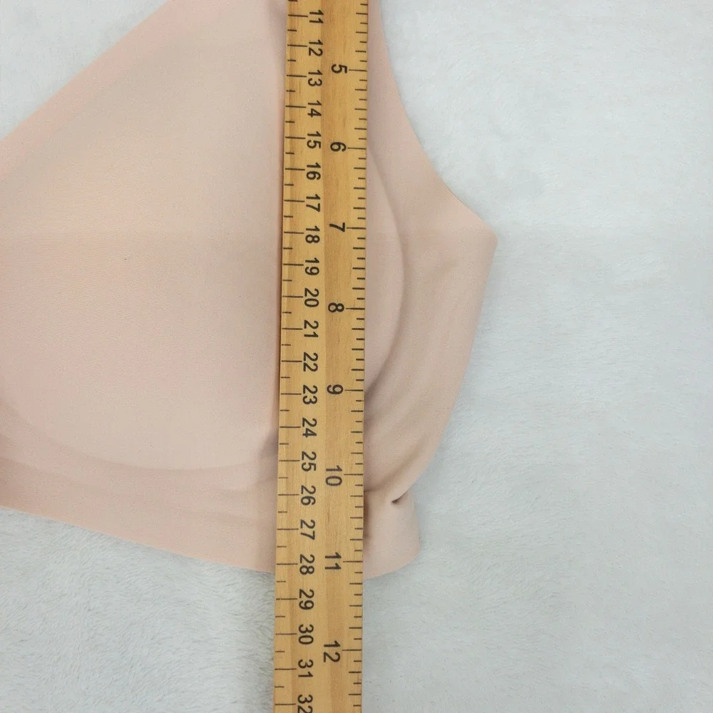 Shecurve Wireless Bra Womens Medium Beige Seamless Jelly Smoothing Comfort